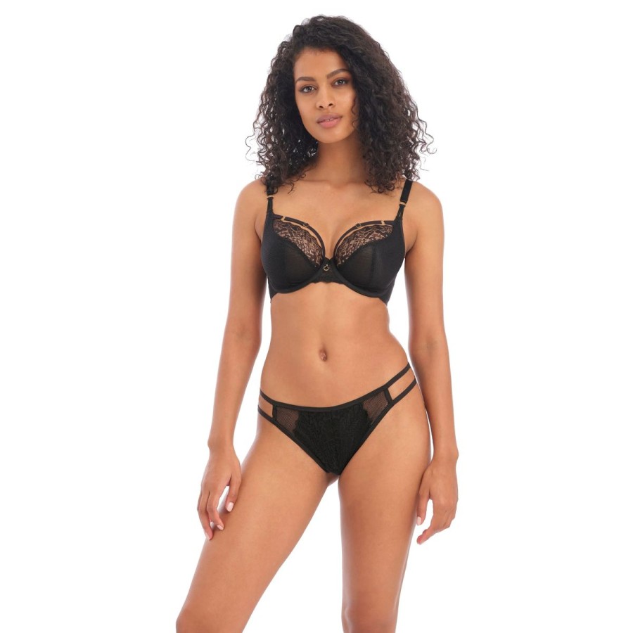 Lingeri Freya Brazilian Trusse | Freya Temptress Brazilian Trusse, Sort