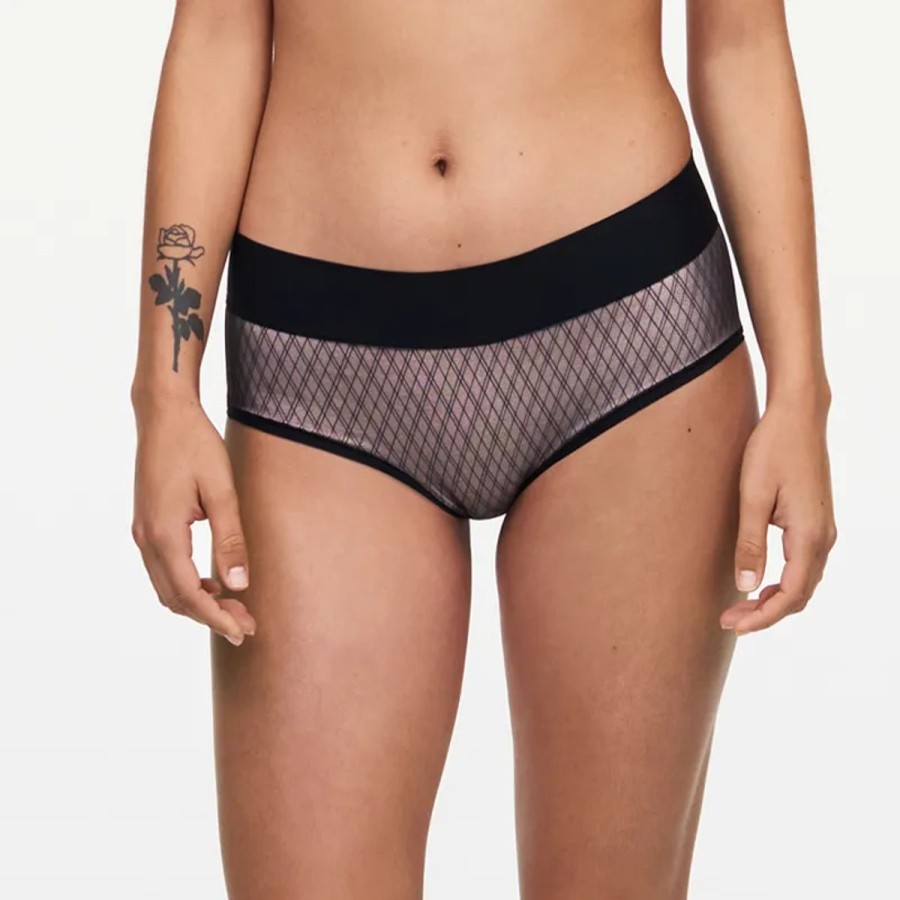 Lingeri Chantelle Hipster Trusse | Chantelle Smooth Lines Hipster Trusse, Sort