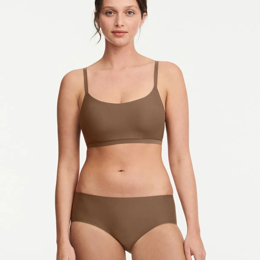 Lingeri Chantelle Bh Uden B Jle | Chantelle Softstretch Bralette Bh, Brun