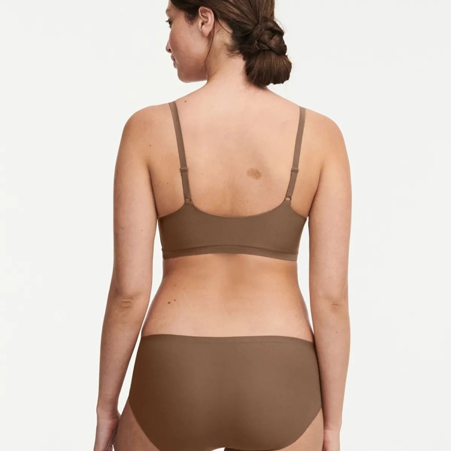 Lingeri Chantelle Bh Uden B Jle | Chantelle Softstretch Bralette Bh, Brun