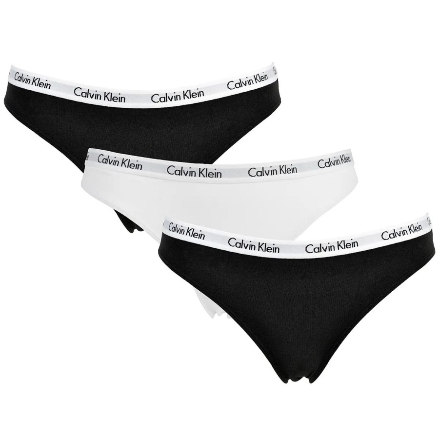 Lingeri Calvin Klein Multipak Trusser | Calvin Klein Lingeri 3-Pack Tai Trusse, Sort