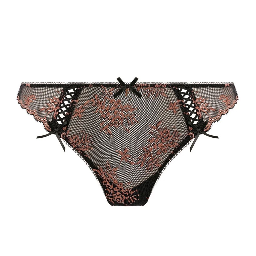 Lingeri Freya Brazilian Trusse | Freya Offbeat Decadence Brazilian Trusse, Sort