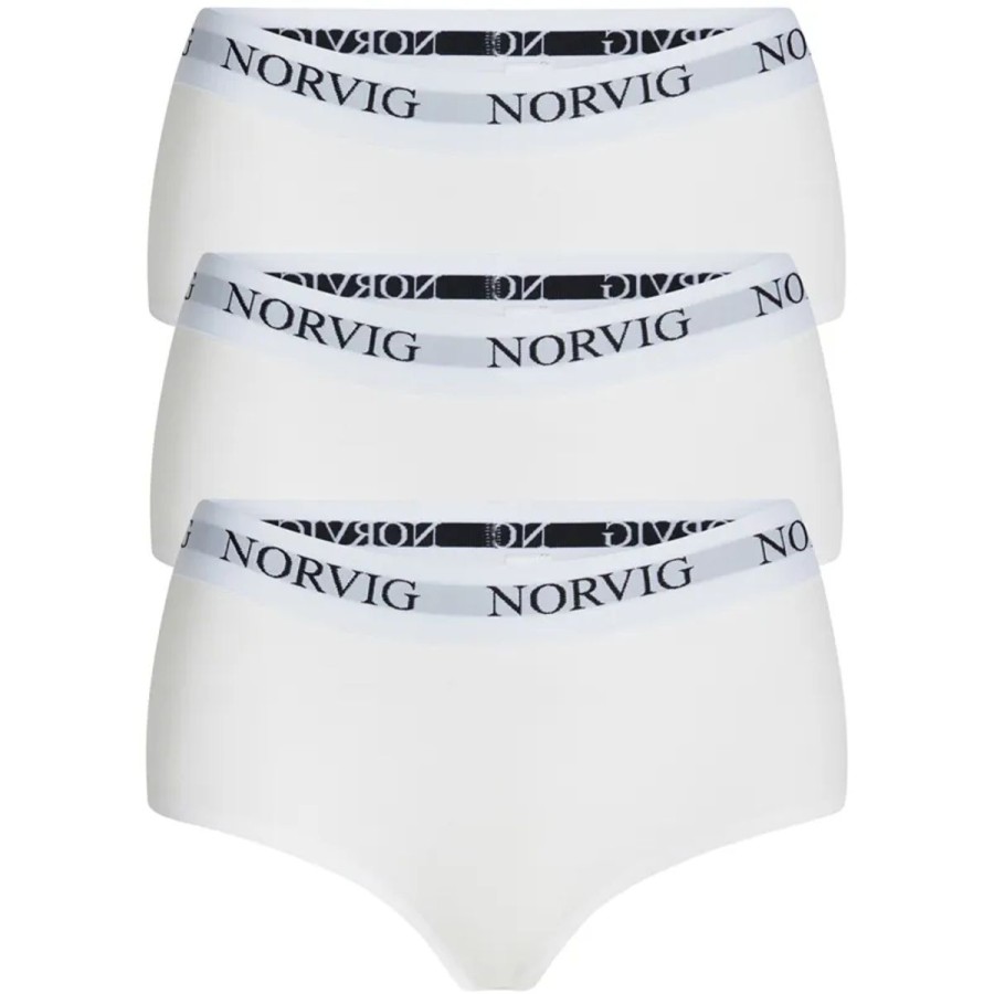 Lingeri NORVIG Hipster Trusse | Norvig 3-Pack Hipster Trusse, Hvid