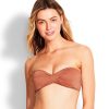 Lingeri Seafolly Bikinitoppe | Seafolly Stardust Twist Bikini Top, Brun