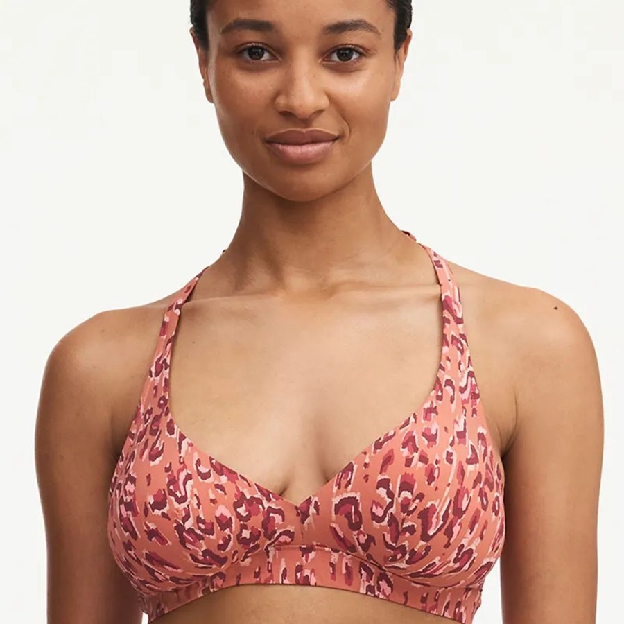 Lingeri Chantelle Bikini | Chantelle Eos Wirefree Bikini Top, Orange