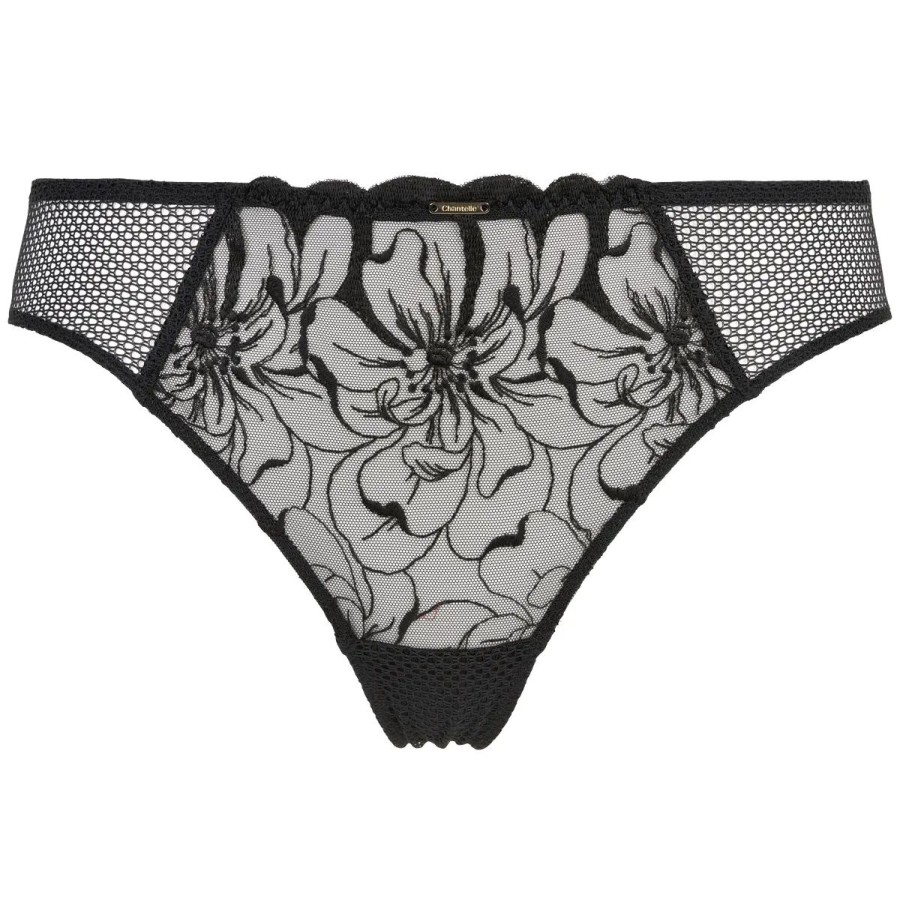 Lingeri Chantelle G&Streng Trusse | Chantelle Fleurs Tanga Trusse, Sort