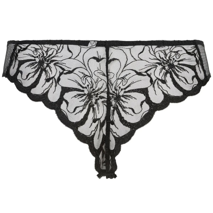 Lingeri Chantelle G&Streng Trusse | Chantelle Fleurs Tanga Trusse, Sort