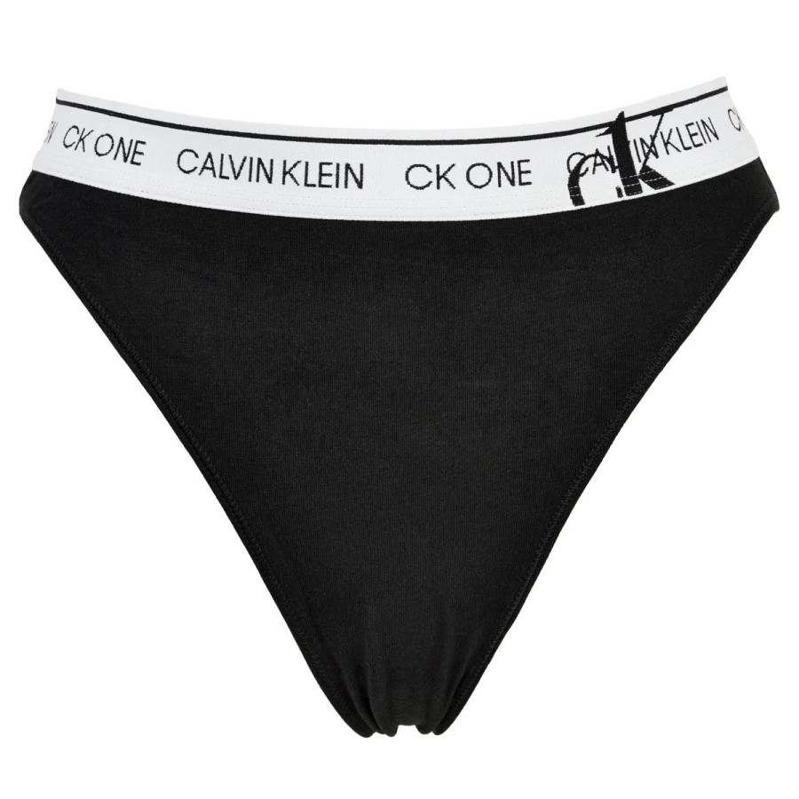 Lingeri Calvin Klein Tai Trusse | Calvin Klein Lingeri High Leg Tanga Trusse, Sort