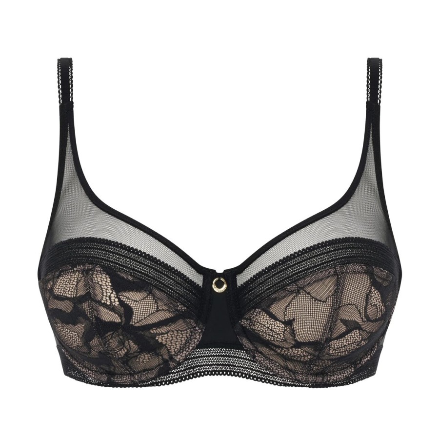 Lingeri Chantelle Bh Med B Jle | Chantelle True Lace Bh Med B Jle, Sort