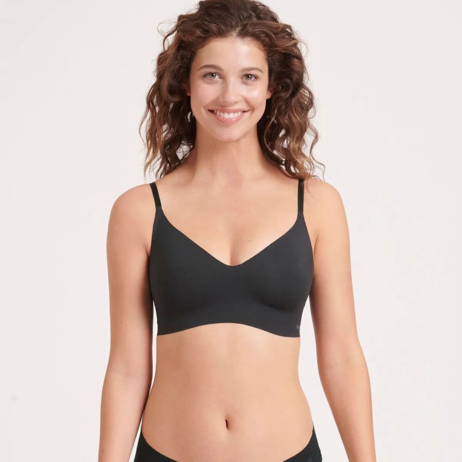 Lingeri Sloggi undert酶j Bh Uden B Jle | Sloggi Zero Microfibre 2.0 Bralette Bh, Sort