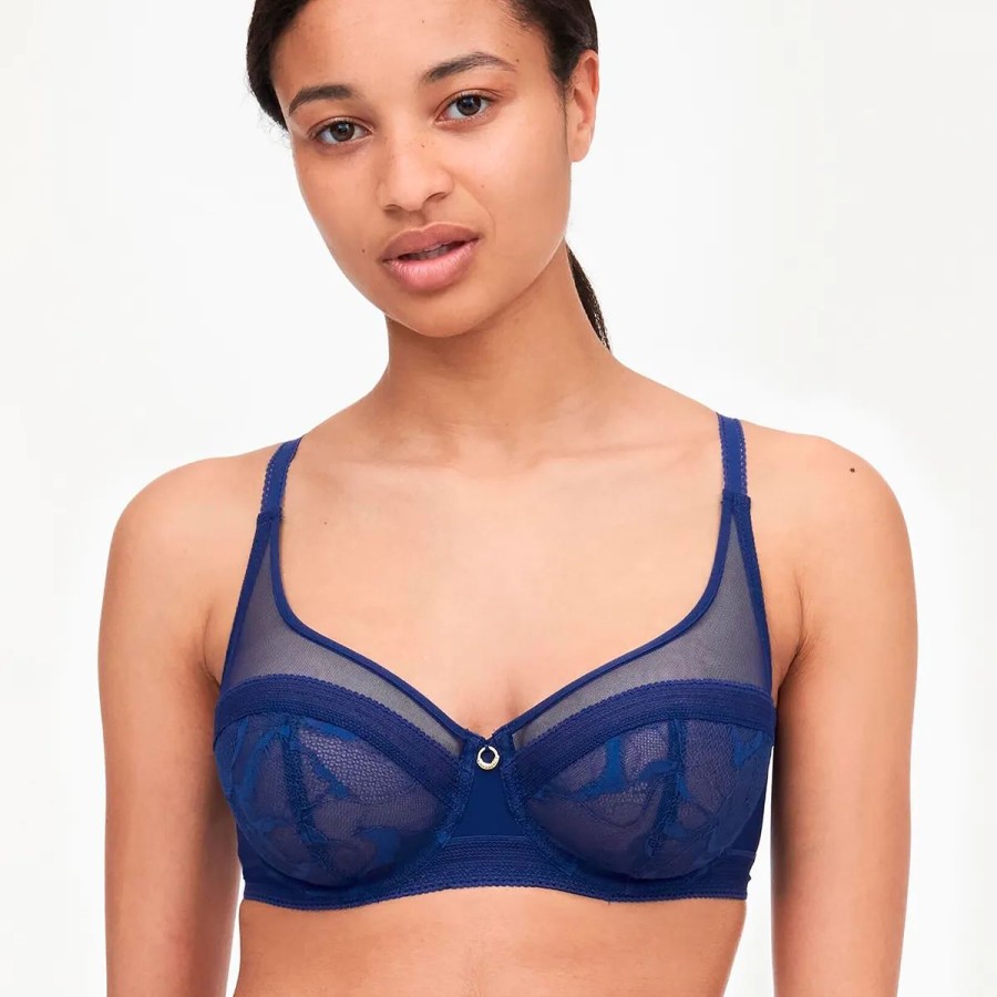 Lingeri Chantelle Bh Uden Vattering | Chantelle True Lace Bh Med B Jle, Bl