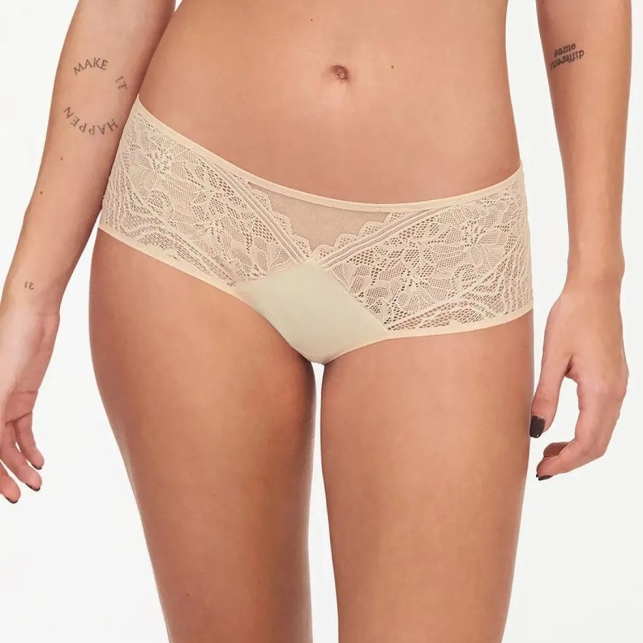 Lingeri Chantelle Hipster Trusse | Chantelle Easyfeel Floral Touch Hipster Trusse, Nude