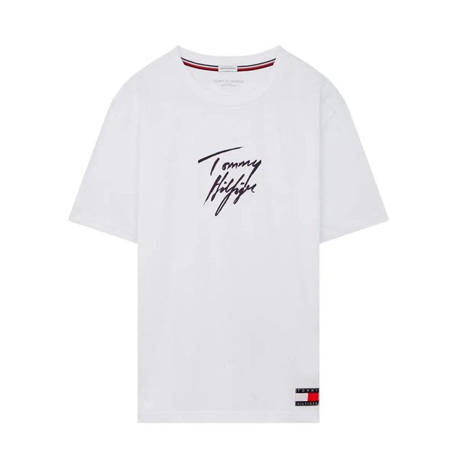 Lingeri Tommy Hilfiger Homewear | Tommy Hilfiger Logo T-Shirt, Hvid