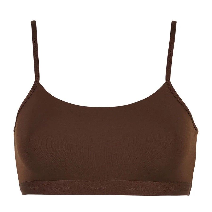 Lingeri Calvin Klein Bh Uden B Jle | Calvin Klein Lingeri Unlined Bralette Bh, Brun