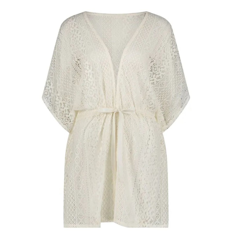 Lingeri Hunkem枚ller K Ber | Hunkem Ller Lace Kaftan Kimono, Natural