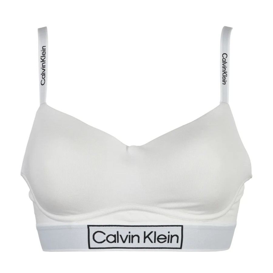 Lingeri Calvin Klein Bh Toppe | Calvin Klein Light Lined Bralette Bh, Hvid