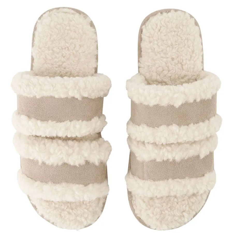 Lingeri Hunkem枚ller Homewear | Hunkem Ller Sofia Teddy Slipper Tilbeh R, Natural