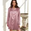 Lingeri Lady Avenue Natskjorter | Lady Avenue Satin Natskjorte, Lyser D