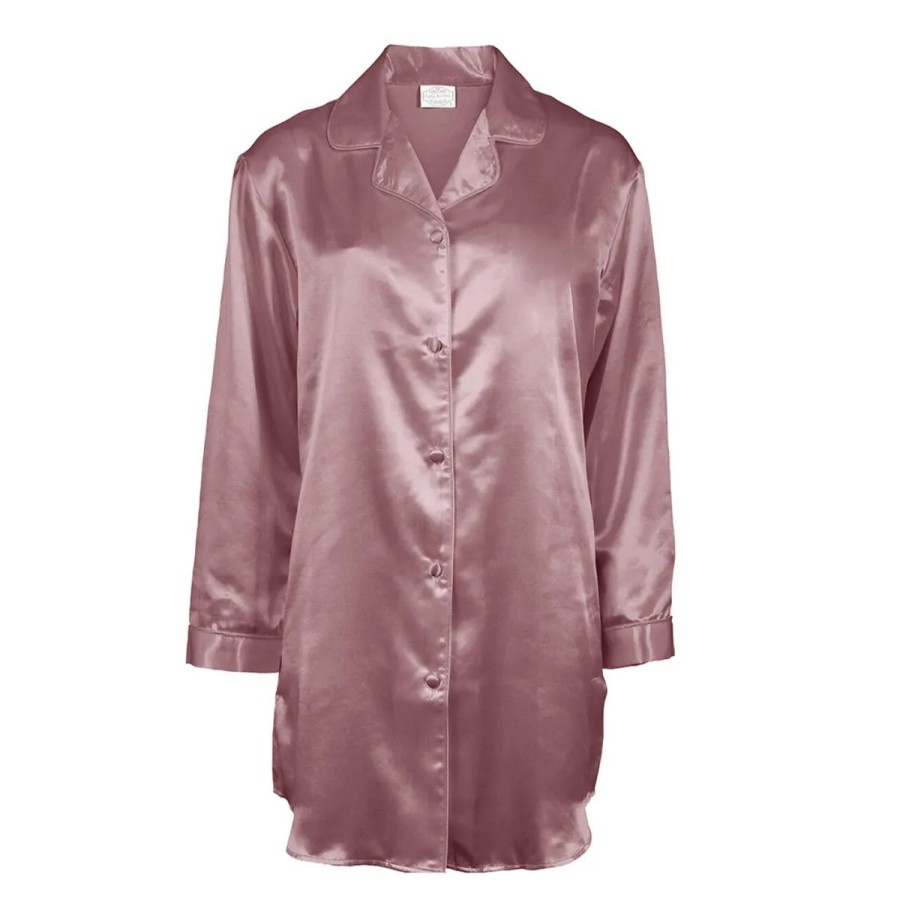 Lingeri Lady Avenue Natskjorter | Lady Avenue Satin Natskjorte, Lyser D