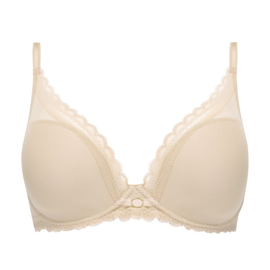 Lingeri Chantelle Bh Med Vattering | Chantelle Parisian Allure Bh Med B Jle, Beige