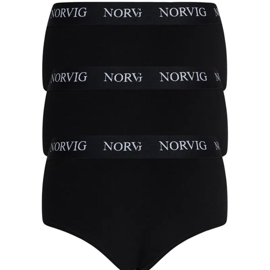 Lingeri NORVIG Hipster Trusse | Norvig 3-Pack Hipster Trusse, Sort