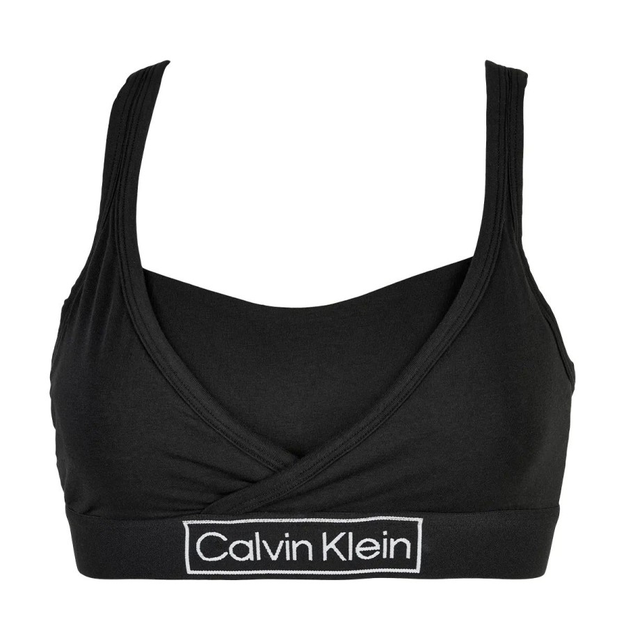 Lingeri Calvin Klein Bh Uden B Jle | Calvin Klein Lingeri Unlined Bralette Bh, Sort