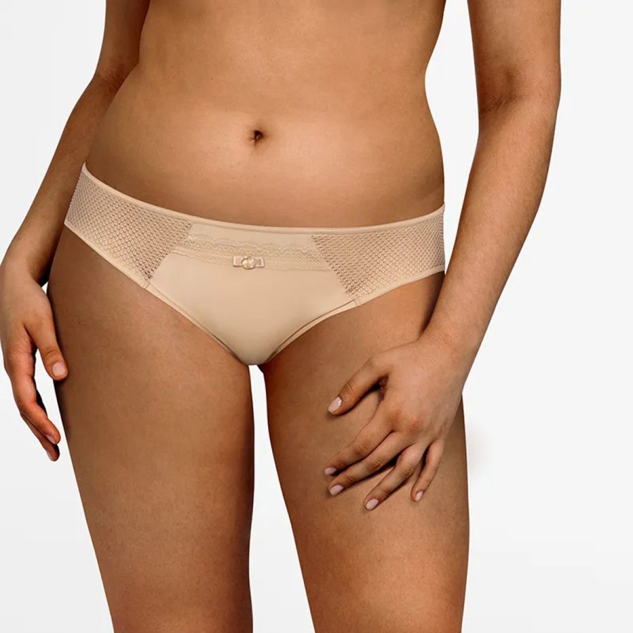 Lingeri Chantelle Brazilian Trusse | Chantelle Parisian Allure Brazilian Trusse, Beige