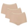 Lingeri Sloggi undert酶j Maxi & H Jtaljet Trusse | Sloggi Basic+Maxi 3-Pack Maxi Trusse, Beige