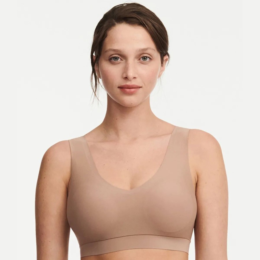 Lingeri Chantelle Bh Uden B Jle | Chantelle Soft Stretch Padded Bh Top, Beige