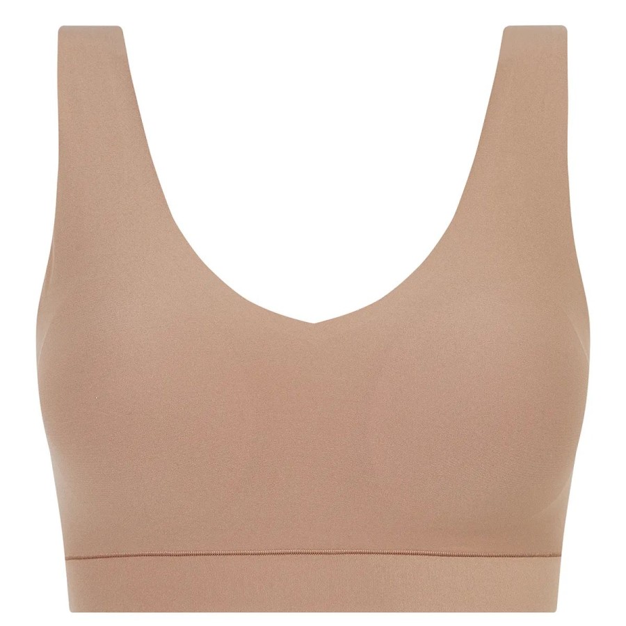 Lingeri Chantelle Bh Uden B Jle | Chantelle Soft Stretch Padded Bh Top, Beige