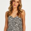 Lingeri Hunkem枚ller Toppe | Hunkem Ller Cami Satin Ruffle Animal Top, Multi