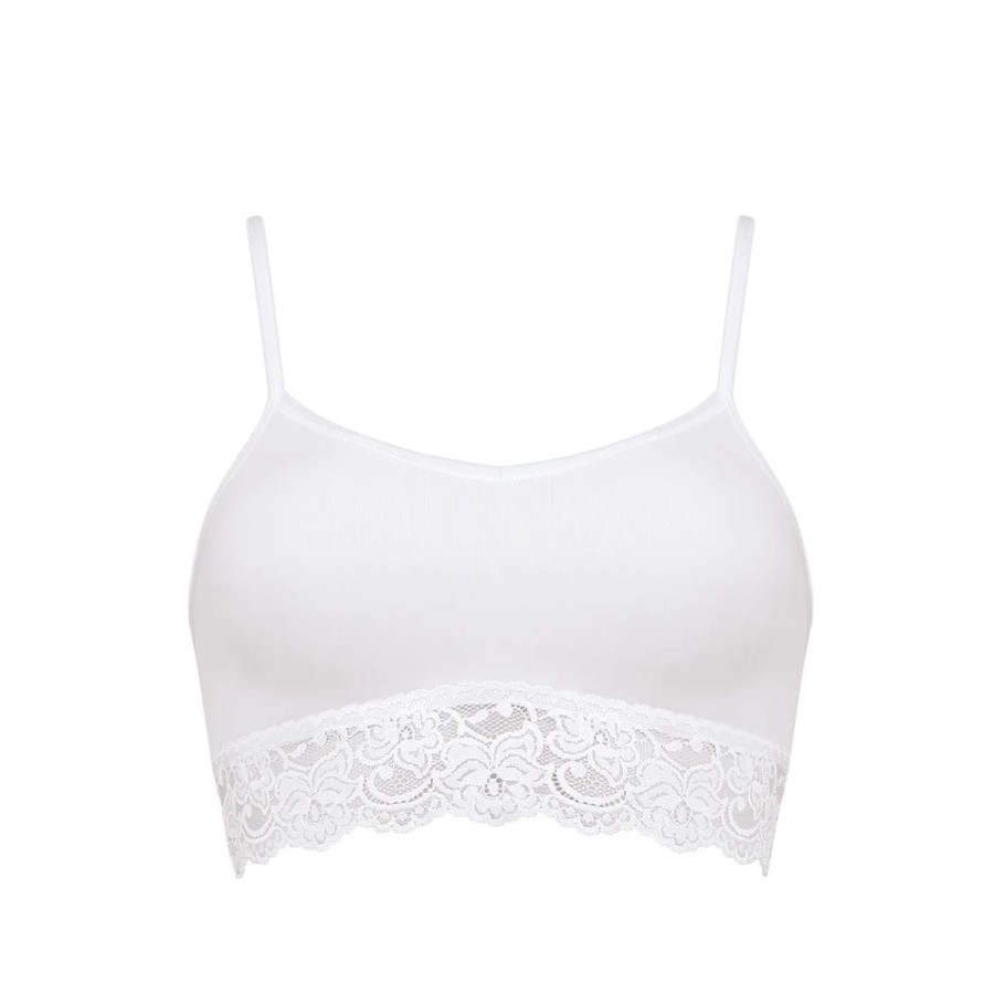 Lingeri Sloggi undert酶j Bh Uden B Jle | Sloggi Romance Bralette Bh, Hvid