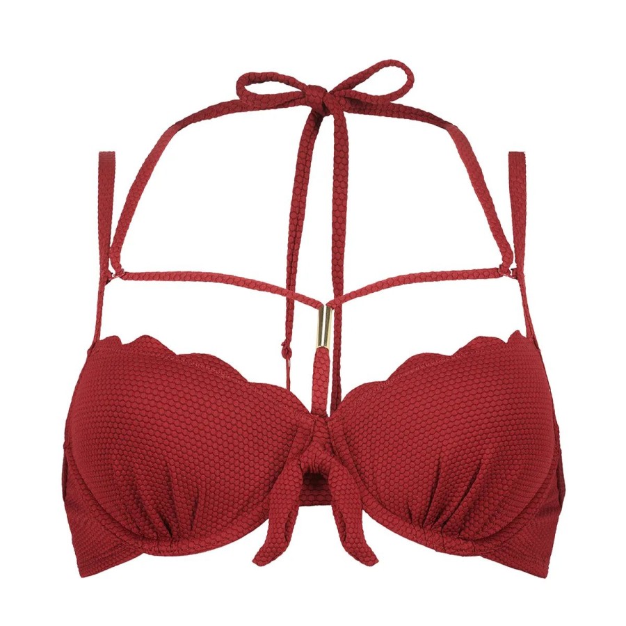 Lingeri Hunkem枚ller Bikini | Hunkem Ller Scallop Rio Bikini Top Med B Jle, R D