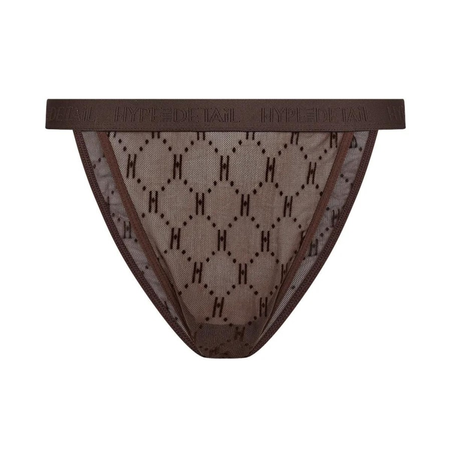 Lingeri Hype the detail Brazilian Trusse | Hype The Detail Mesh Brazilian Trusse, Brun