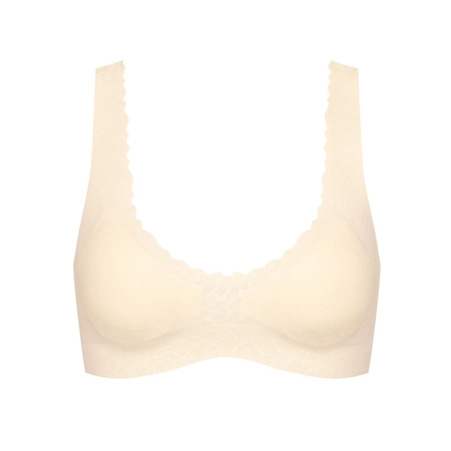 Lingeri Sloggi undert酶j Bh Uden B Jle | Sloggi Zero Feel Lace 2.0 Bralette Bh, Natural