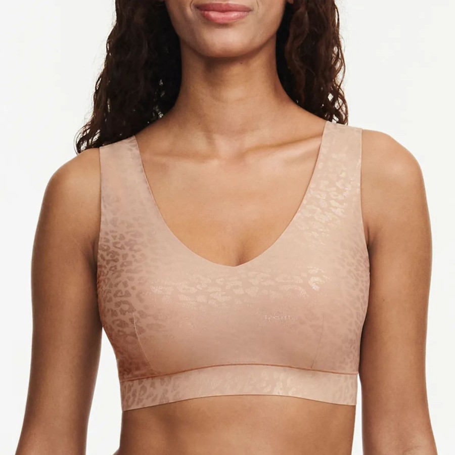 Lingeri Chantelle Bh Uden B Jle | Chantelle Soft Stretch Bralette Bh, Beige