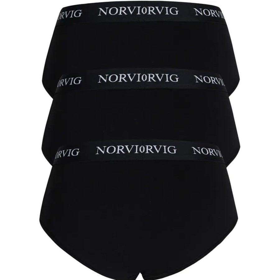 Lingeri NORVIG Maxi & H Jtaljet Trusse | Norvig 3-Pack Maxi Trusse, Sort